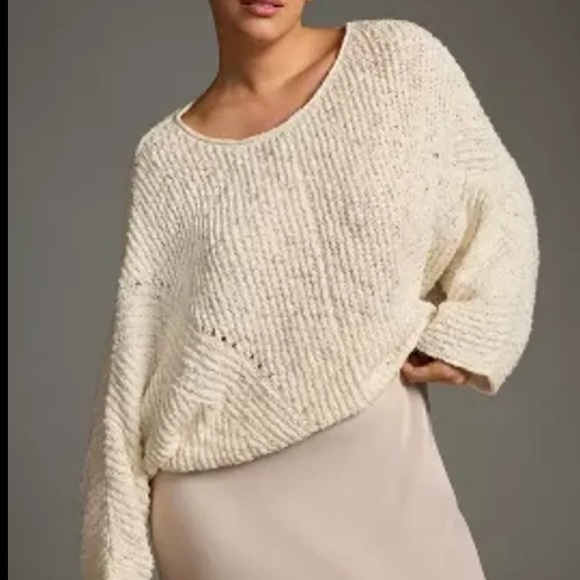 By Anthropologie Crewneck Batwing Sweater - Picture 1 of 4